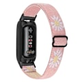Pikkukuva 1 / 5: Fitbit Inspire 3 Nylon-punottu Solo Loop -urheiluranneke - Musta Pinkki Daisy
