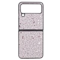 Miniatyrbild 1 av 8: Glänsande phone case Mockafoder ABS Reptåligt vikbart phone case för Samsung Galaxy Z FLIP 4 Rosa