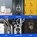 Miniatyrbilde 5 av 5: Kozyone Smart Keyless Fingerprint Hengelås - Bluetooth, USB Oppladbar, Fjerngodkjenning, IP65 vanntett - for iOS/Android