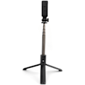 Miniatyrbillede 3 af 8: Foldbar Selfie Stick Tripod Bærbar Udtrækkelig Selfie Stick med Fjernbetjening (Sort)