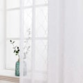 Miniatyrbilde 3 av 5: 2 Paneler Ensfarget Marokko Gardiner Vindusgardin Transparent Glatt Elegant Vindus Voile Paneler/Behandling for Soverom Stue 140x145cm(B X H) Hvit