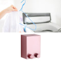 Miniatyrbilde 6 av 8: 4,2 m klesvaskesnor i rustfritt stål, sammenleggbar, slagfri klesvaskesnor for hjemmets balkong, rosa