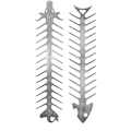 Miniatyrbilde 1 av 5: Slide & Serve BBQ Grillspyd - Sett med 2 gjenbrukbare grillspyd i rustfritt stål | Ideell for grilling av shish kebab | Bruk til biff, svin, kylling, grønnsaker
