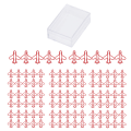Miniatyrbillede 1 af 8: 100 stk. flyformede papirclips Rustforebyggende pletteringsproces Sød papirclips til scrapbogskortfremstilling rød