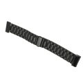 Miniatyrbild 5 av 8: Klockarmband i rostfritt stål, justerbart watch med 2 snäppfästen 26 mm för Fenix ​​7X 6X 5X Svart