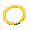 Miniatyrbillede 1 af 6: Moderigtigt gult perlearmbånd - fint håndværk, let at matche - perfekt armbåndsgave (1 stk) yellow