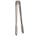 Miniatyrbillede 1 af 8: Rustfrit stålis tongs med takkede spids til brug i hjemmet, på barer og restauranter - sort