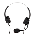 Miniatyrbilde 3 av 8: Call Center Headset med dobbel 3,5 mm plugg hørselsvern støydempende mikrofon datamaskin headset