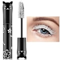Miniatyrbillede 1 af 5: Farverig Mascara, Vandfast Langtidsholdbar Tyk Mascara (Hvid)