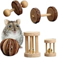 Miniatyrbild 2 av 3: Träleksak för husdjur Kanin Hamster Träningsleksak Vattenmelonboll Utmärkt Kvalitet