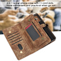 Miniatyrbild 8 av 8: Stötsäker mobiltelefonfodral i läder för Samsung S20/S20+/S20UltraMörkbrun S20+