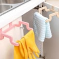 Miniatyrbilde 4 av 5: Søppelposeholder for skapdør, Hengende stativ Kjøkken Søppelbøtteholder Søppelpose Oppbevaringshylle Søppelposeholder Stativ_SZXM