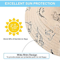 Miniatyrbillede 3 af 4: Børne foldbar anti-UV solhat til strand, 48 cm
