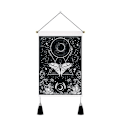 Pikkukuva 1 / 3: 2 kpl Kuu ja Aurinko Seinävaate, Psykeedeelinen Mandala Seinävaate, Tarot Musta Banneri Seinävaate, 35 x 50cm