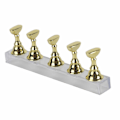 Miniatyrbilde 5 av 8: Falsk negl display stativ holder sett negl kunst praksis holder gull magnetisk negl visning hylle