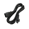 Pikkukuva 6 / 8: IEC320 C14 - IEC320 C5 Power IEC320 C14 Uros - IEC320 C5 Naaras Power 10A 250V 2500W 5,9ft