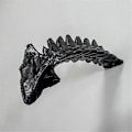 Miniatyrbilde 5 av 5: Giant XenomorphHead Xenomoprh Veggkunst Xenomorph Maske