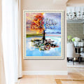 Pikkukuva 2 / 5: Sesonal Tree Diamond Painting Kit - DIY Crystal Cross Stitch aikuisille ja lapsille