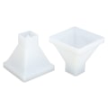 Miniatyrbillede 1 af 8: 2 stk pyramideforme DIY krystalepoxyforme stor pyramide silikone håndlavet epoxyharpiksform hjemmedekoration