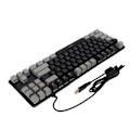 Miniatyrbilde 4 av 8: 87-tasters mekanisk tastatur RGB-bakgrunnsbelysning blå bryter rask respons USB svart grå datamaskintastatur for hjemmekontor