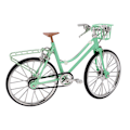 Miniatyrbillede 2 af 8: Mini cykelmodel simulering baseret design holdbar legering lysegrøn iøjnefaldende flot indretning cykel legetøj