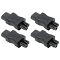 Miniatyrbild 1 av 8: IEC320 C8 till IEC320 C5 Converter 10A 250V 2.5A 250V Power Adapter för Laptop Power UPS Server 4st