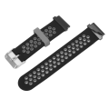 Miniatyrbilde 8 av 8: Klokkebånd Silikon Hurtigutløser Justerbar Sportsklokke Smartklokkerem Erstatning for Amazfit Falcon 22mm Svart Grå