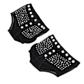 Miniatyrbillede 2 af 8: Dance Paws Pad Sort Komfortable Beskyttelse Tå Fod Remme til Ballet MavedansM (36 til 37 Størrelse)