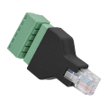 Pikkukuva 6 / 8: 1 kpl Ethernet RJ12 6P6C uros-6-nastainen ruuviliitin sovittimen liitin