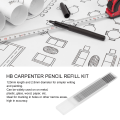 Pikkukuva 3 / 8: Puusepän lyijykynän täyttö 2,8 mm HB set puuntyöstöön musta grafiitti 6 kpl 6Pcs
