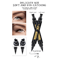 Pikkukuva 8 / 8: Kaksipuolinen vasen ja oikea nestemäinen eyeliner-kynä, vedenpitävä ja tahraamaton eyeliner, loistava lahja ystäville