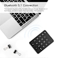 Miniatyrbilde 3 av 5: 19 Tasters Universal Bluetooth Trådløse Numeriske Tastaturer for PC