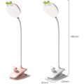 Miniatyrbillede 5 af 5: LED Klemmelampe Fleksibel 360 Læselampe Clip-on Lampe 3 Lysindstillinger og 5 Dæmpbare, USB Genopladelig Trådløs Læsning i Sengen, Pink