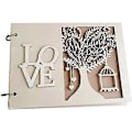 Miniatyrbilde 1 av 5: Rustikk gjestebok i tre for bryllup, forlovelse, scrapbooking