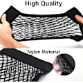 Miniatyrbillede 2 af 5: 2 stk. Bagagerumsorganisator til bil, 60 x 25 cm bagagerumsnet til bil, Universal Velcro bagagerumsnet taske, Elastisk bagage