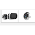 Miniatyrbild 3 av 5: Digital LCD Dörrklocka Titthål Viewer Dörrövervakning (silver) (Batterier ingår ej)
