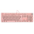 Miniatyrbillede 4 af 8: Mekanisk tastatur 104 taster ægte mekanisk skaft Blå switch 2 farver Injection Wired Multi Mode Keyboard Gaming