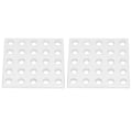 Miniatyrbillede 5 af 8: 2 stk Aluminium gitterpanelplade Meshpanel industridele 3116‑0040‑0040 5 x 5 hul