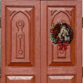 Miniatyrbild 4 av 5: 2 x Rund Julkrans Hängande Ornament Vägg Fönster Utomhus Höstdekorationer