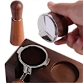 Miniatyrbillede 2 af 4: 58,5 mm Kaffe Tamper Kaffefordeler Værktøj Espresso Niveller