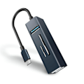 Miniatyrbillede 4 af 5: 1x3.0+2x2.0 Usb Hub Med Tf Sd Slot 5 Porte Udvidelseskabel Splitter Adapter
