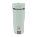 Miniatyrbillede 6 af 8: Rejse elektrisk kedel 300W 350ml rustfrit stål automatisk isolering bærbar mini varmtvandsbeholder til kaffe te lysegrøn EU-stik 220V 50HZ