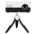 Miniatyrbilde 6 av 8: Mini bærbar projektor LED hjemmekino videomediespiller projektor med stativ 100‑240V svart hvit EU-plugg
