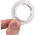 Miniatyrbild 3 av 4: 10 st Lampskärmsreduceringsring E27-omvandlare för lamphållare Vridbar plastlampskärmsmontering Brickadapterring A Vit