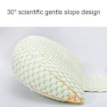 Miniatyrbilde 5 av 5: Side Sleeper Gravidepute U-formet Dobbel Kileformet Mammakpute med Justerbar Putestøtte - B11 Grønn
