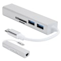 Miniatyrbild 8 av 8: 5 i 1 Hub USB3.0 Port Gigabit Adapter RJ45 Expansion Interface Dock Datortillbehör