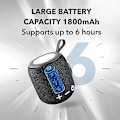 Miniatyrbillede 4 af 5: Bluetooth højttaler vandtæt mini brusebad o sort 100*80*80mm