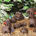 Miniatyrbillede 2 af 5: Akvariedekoration Fiskely Hus Potterihus Beholder Simulation Sten Akvarium Dekoration Stil 8 -GLS