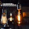 Miniatyrbild 2 av 8: E27 Brun Glas Retro LED-lampa Glödlampa Belysning Dekoration för Kaffehus 2W