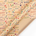 Miniatyrbild 1 av 5: Kraft Presentpapper för Pojkar - 6 Ark, Brun, Perfekt för Födelsedagar och Festligheter